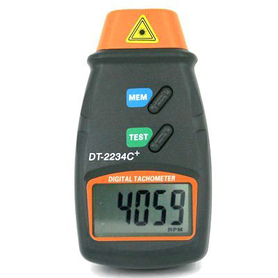 Digital Photo Laser Tachometer Non Contact Tach, Distance: 50 to 500mm - Click Image to Close